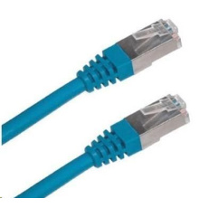 XtendLan patch kabel Cat6A, SFTP, LS0H - 0,5m, modrý (prodej po 10 ks)