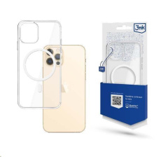 BAZAR - 3mk MagCase pro Apple iPhone 12 / 12 Pro, čirá - Poškozený obal (Komplet)