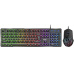 GENIUS set klávesnice + myš GX GAMING Scorpion KM-GX3, Drátový set USB, CZ+SK, černá