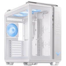 BAZAR - ASUS case TUF GAMING GT502 PLUS, Mid Tower, průhledná bočnice, 4x 120mm ARGB Fan, bílá - Poškozený obal (Komplet