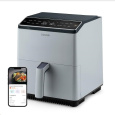 BAZAR - Cosori Dual Blaze 6.4L SMART horkovzdušná  fritéza + 5x špíz a gril. rošt, grey - Poškozený kus