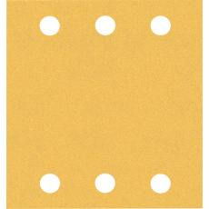 Bosch brusný papír EXPERT C470 se 6 otvory pro vibrační brusky 115 × 107 mm, G 120, 10 ks