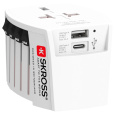 BAZAR - SKROSS cestovní adaptér MUV USB, USB A+C, univerzální pro 150 zemí - Poškozený obal (Komplet)