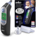 Braun IRT 6520 ThermoScan 7 bezdotykový teploměr, digitální, ušní, paměť na 9 měření, černá