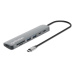 MANHATTAN Dokovací stanice USB-C 7v1, HDMI, USB-C 3.0, USB-C PD 100W, 2xUSB-A 3.0, SD/microSD