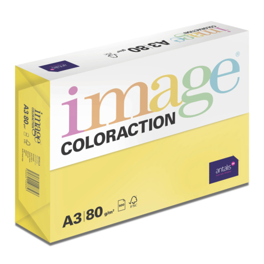 Antalis Papír Image Coloraction Sevilla - sytá žlutá (IG50) A3 (80g/500ks)