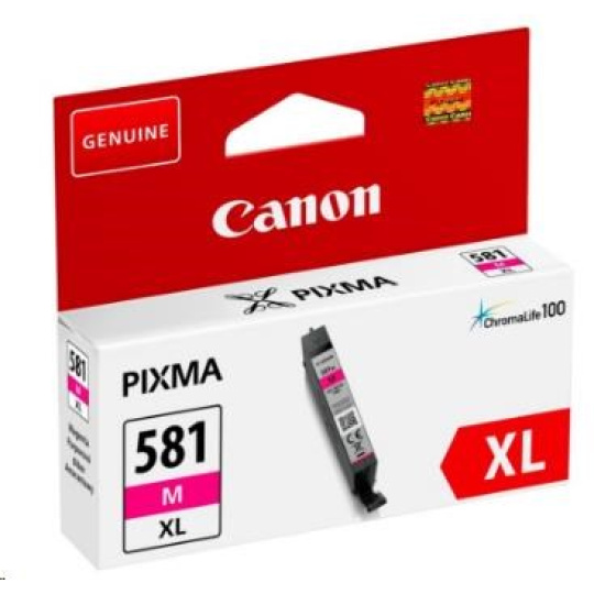 Canon CARTRIDGE PGI-581XL purpurová pro PIXMA TS615x, TS625x, TS635x, TR7550, TS815x (466 str.)