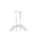 WG Datový kabel Type C-USB-A/1m/nylon braided/white