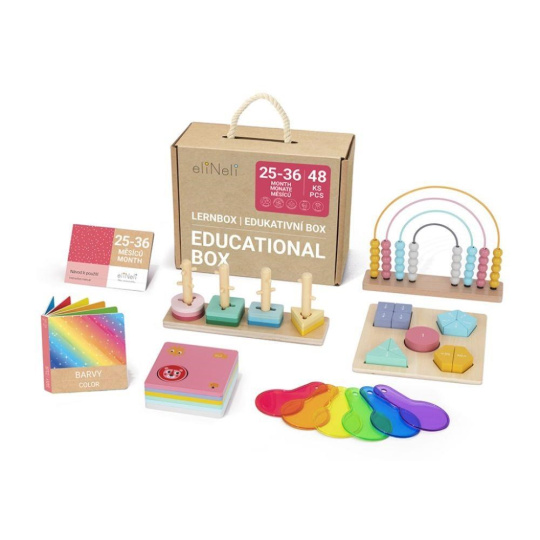 Sada naučných hraček pro děti od 2 let (25–36 měsíců) - edukativní box