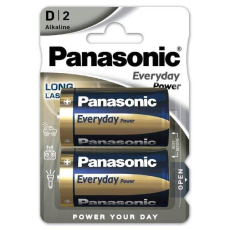 Panasonic Alkalická baterie LR20EPS/2BP Everyday Power (Blistr 2 ks)