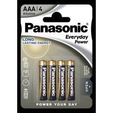 Panasonic Alkalická baterie LR03EPS/4BP Everyday Power (Blistr 4 ks)