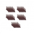 NOCTUA NA-AV1-100 brown - sada 100 ks antivibračních úchytů pro ventilátory, hnědá