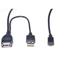 PREMIUMCORD USB redukce kabel USB A/female+USB A/male - Micro USB/male OTG PREMIUMCORD USB redukce kabel USB A/female+USB A/male - Micro USB/male OTG
