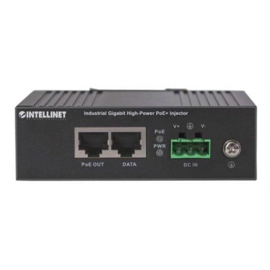 Intellinet Industrial Gigabit PoE+ Injector, 1x 30W, 802.3af/at