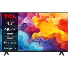 TCL 43V6B 43" TV, 4K Ultra HD, LED, HDR, Google TV, Chromecast, Bluetooth, Wi-Fi, Dolby Audio, MagiConnect TCL 43V6B 43" TV, 4K Ultra HD, LED, HDR, Google TV, Chromecast, Bluetooth, Wi-Fi, Dolby Audio, MagiConnect