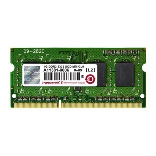 SODIMM DDR3 4GB 1600MHz TRANSCEND TS512MSK64V6N 256Mx8 2Rx8