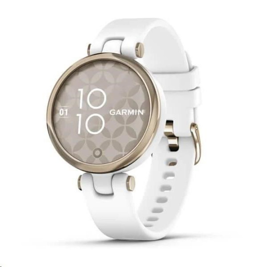 Garmin hodinky Lily Sport Cream Gold/White Silicone Band, EU