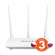 Tenda F303 (F3) Wireless-N Router 802.11b/g/n,300Mbps, 1xWAN, 3xLAN, 3xFix. Ant. 5dBi Tenda F303 (F3) Wireless-N Router 802.11b/g/n,300Mbps, 1xWAN, 3xLAN, 3xFix. Ant. 5dBi