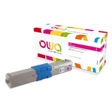 OWA Armor toner pro OKI C301, C321, MC332, MC342, 1500p, 44973534, červená/magenta OWA Armor toner pro OKI C301, C321, MC332, MC342, 1500p, 44973534, červená/magenta