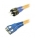Duplexní patch kabel SM 9/125, OS2, SC-ST, LS0H, 1m