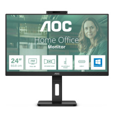 AOC MT IPS LCD WLED 23,8" 24P3CW - IPS panel, 1920x1080, 300cd, 2xHDMI, DP, USB-C, 4xUSB 3.2, pivot, repro, webcam