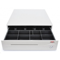 Virtuos pokladní zásuvka C420C, 9V-24V, s kabelem 24V, světlá Virtuos pokladní zásuvka C420C, 9V-24V, s kabelem 24V, světlá