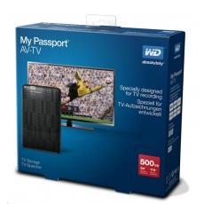 WD My Passport AV-TV 500GB Ext. 2.5" USB3.0, Black WD My Passport AV-TV 500GB Ext. 2.5" USB3.0, Black