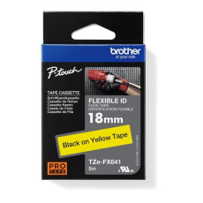 BROTHER TZEFX641 - kazeta TZ šířky 18mm, flexibilní lamino páskou TZE-FX641, žlutá/černé písmo BROTHER TZEFX641 - kazeta TZ šířky 18mm, flexibilní lamino páskou TZE-FX641, žlutá/černé písmo