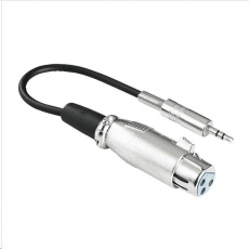 Hama audio adaptér XLR zásuvka - jack vidlica 3,5 mm stereo