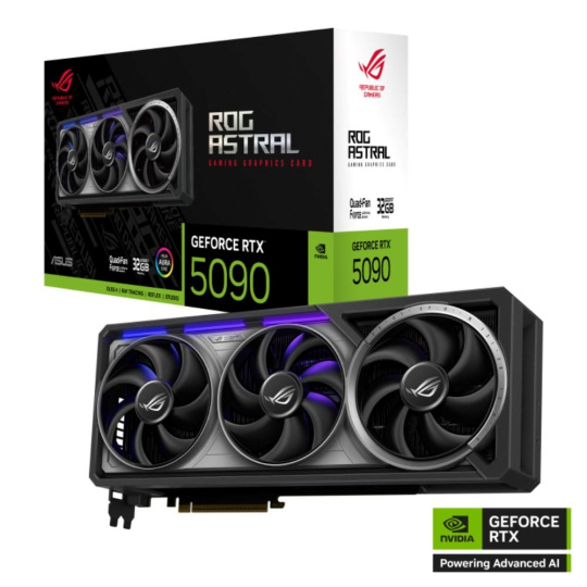 ASUS VGA NVIDIA GeForce RTX 5090 ROG ASTRAL 32GB, 32GB GDDR7, 3xDP, 2xHDMI