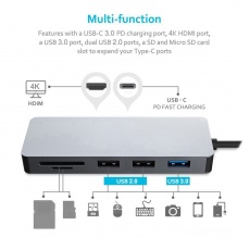 PLATINET adaptér USB-C na HDMI, 4K 7IN1 PLATINET adaptér USB-C na HDMI, 4K 7IN1
