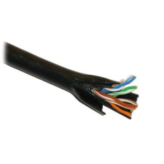 BAZAR - UTP kabel PlanetElite, Cat5E, drát, dvojitý venkovní PE+PE, černý, 305m, cívka - poškozený obal BAZAR - UTP kabel PlanetElite, Cat5E, drát, dvojitý venkovní PE+PE, černý, 305m, cívka - poškozený obal