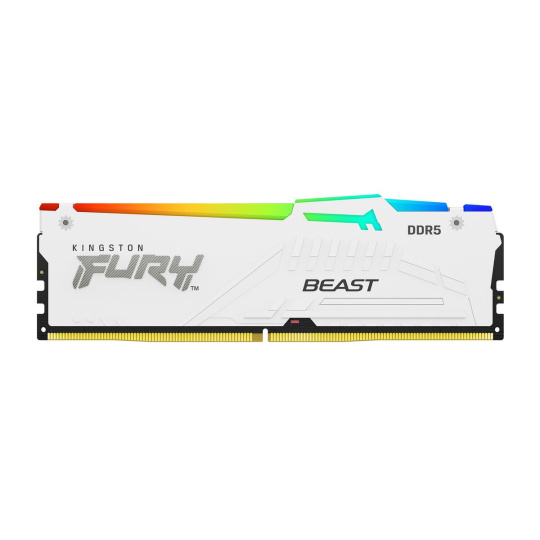 KINGSTON DIMM DDR5 16GB 6000MT/s CL30 Non-ECC FURY Beast RGB EXPO, Bílá