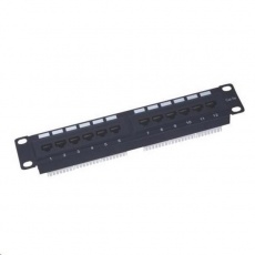 10" Patch panel XtendLan 12port, UTP, Cat5E, krone, černý 10" Patch panel XtendLan 12port, UTP, Cat5E, krone, černý
