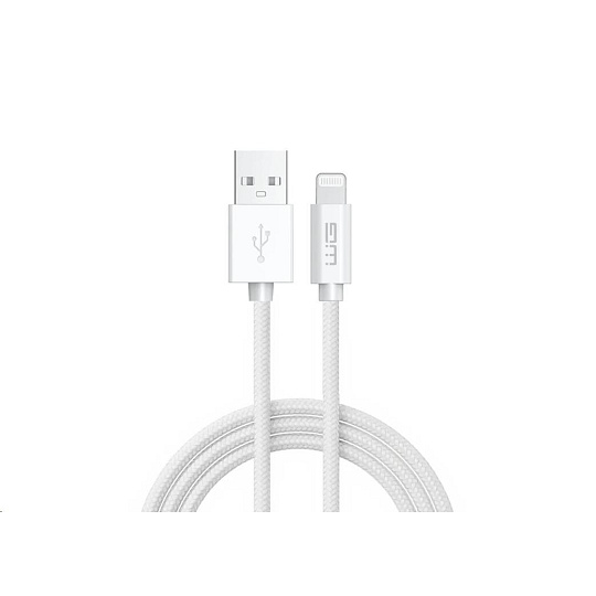 WG - Datový kabel Lightning MFI na USB-A, 2 metry, bílá WG - Datový kabel Lightning MFI na USB-A, 2 metry, bílá