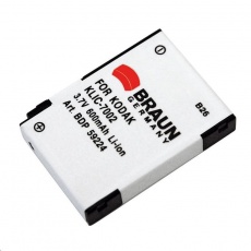 Braun akumulátor KODAK Klic 7002, 600mAh Braun akumulátor KODAK Klic 7002, 600mAh