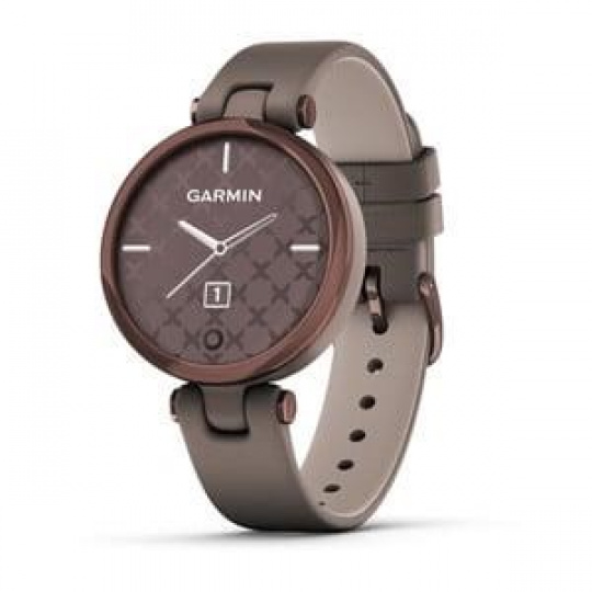 Garmin hodinky Lily Classic Dark Bronze/Paloma Leather Band