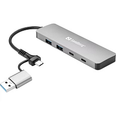 Sandberg USB-C/A to 2xUSB-A+2xUSB-C Hub Sandberg USB-C/A to 2xUSB-A+2xUSB-C Hub