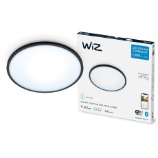 PHILIPS WiZ SuperSlim Stmívatelné stropní svítidlo 16W - černá PHILIPS WiZ SuperSlim Stmívatelné stropní svítidlo 16W - černá