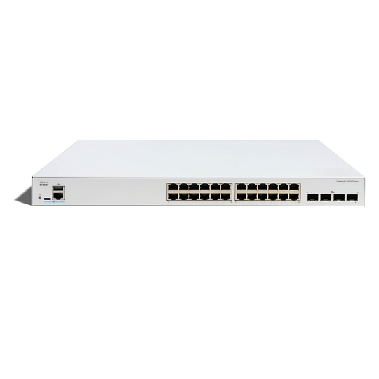 Cisco Catalyst switch C1300X-24T-4X (24xGbE,4xSFP28, 10Gb/s uplink - 25Gb/s stack only)