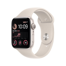 APPLE Watch SE GPS 44mm Starlight Aluminium Case with Starlight Sport Band - Regular APPLE Watch SE GPS 44mm Starlight Aluminium Case with Starlight Sport Band - Regular
