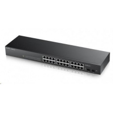 Zyxel GS1900-24 v2 26-port Gigabit Web Smart switch, 24x gigabit RJ45, 2x SFP, fanless Zyxel GS1900-24 v2 26-port Gigabit Web Smart switch, 24x gigabit RJ45, 2x SFP, fanless