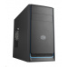 Cooler Master case MasterBox E300L, modrý rámeček, Micro-ATX, 2x USB 3.0, bez zdroje
