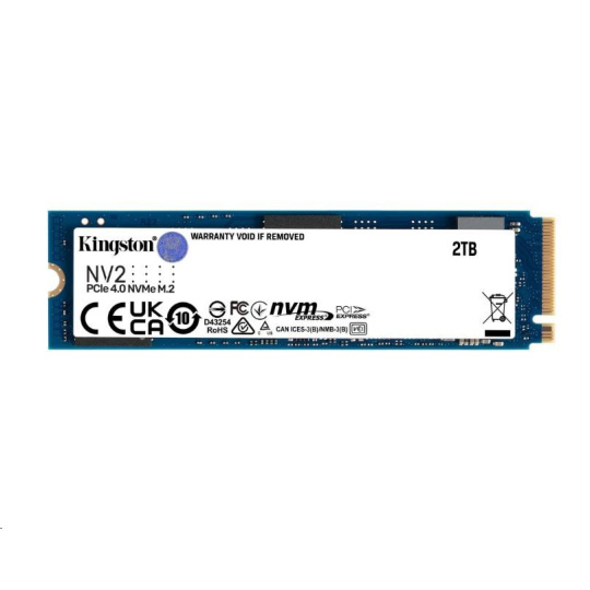 Kingston SSD 2TB (2000GB) NV2 M.2 2280 NVMe™ PCIe Gen (R: 3500MB/s; W: 2800MB/s)