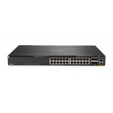 HPE Aruba Networking 6300M 24-port 1GbE Class 4 PoE and 4-port SFP56 Switch HPE Aruba Networking 6300M 24-port 1GbE Class 4 PoE and 4-port SFP56 Switch