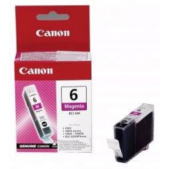 Canon CARTRIDGE BCI-6M purpurová pro i560, i865, i905, i9100, i950, i965, i990, i9950, MP-750, MP-760, MP-780 (280 str.)