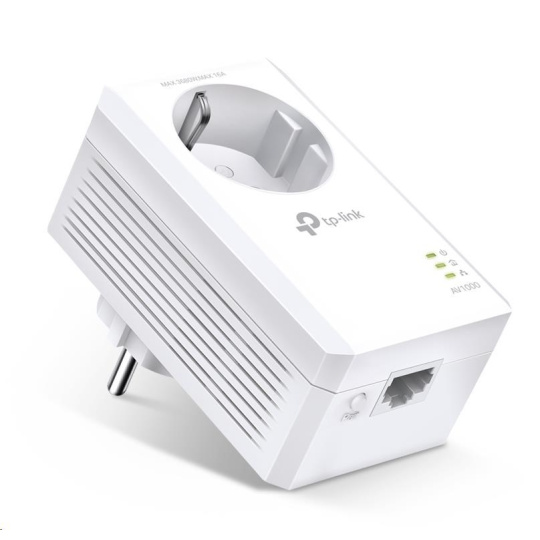 BAZAR - TP-Link TL-PA7017P průchozí powerline adaptér (AV1000,1xGbE, HomePlug AV2) - rozbaleno
