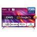 CHiQ U50QST TV 50", UHD, QLED, ultratenká, Google TV, DLG 120 Hz, Dolby Audio, Frameless, metalická