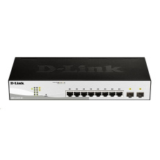 D-Link DGS-1210-10 10-Port Gigabit Smart+ Switch, 8x GbE, 2x SFP, fanless D-Link DGS-1210-10 10-Port Gigabit Smart+ Switch, 8x GbE, 2x SFP, fanless