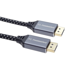 PREMIUMCORD Kabel DisplayPort 1.4 přípojný kabel, kovové a zlacené konektory, 3m PREMIUMCORD Kabel DisplayPort 1.4 přípojný kabel, kovové a zlacené konektory, 3m